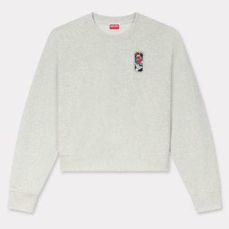 Kenzo City Cotton Short Sweatshirt, Size Medium