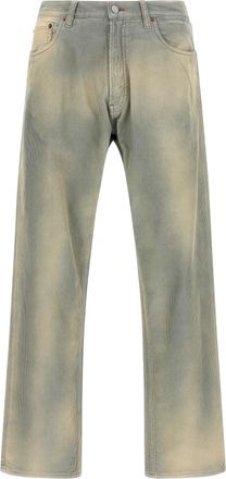 Prada Blue Cotton Casual Mens Pants