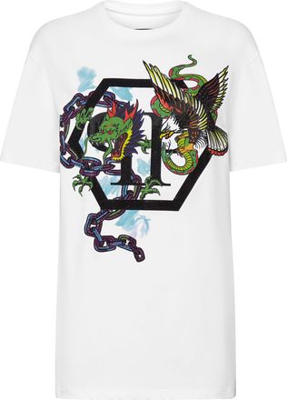 Philipp Plein T-Shirt Ronde Hals Tattoo