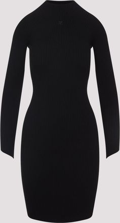 Courr&egrave;ges Circle Rib Mini Dress