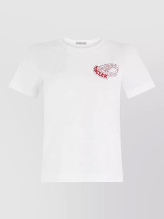 Moncler cotton jersey t shirt graphic print