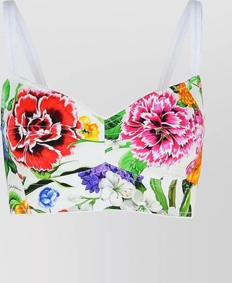 Dolce & Gabbana floral print cropped top