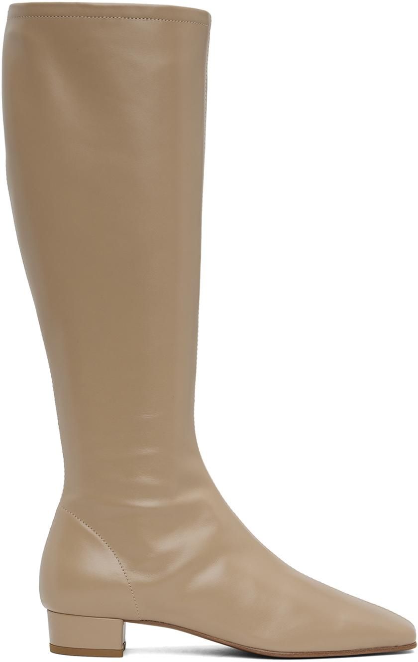 【関税込み】BY FAR タン Lysander Kid Suede Leather ブーツ BY FAR Lysander Boots in Black | Lyst