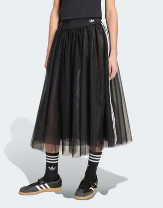 adidas Originals Adidas Originals - Gonna in tulle nera-Nero