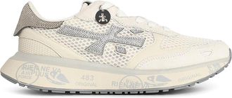 Premiata Lauryn White Leather Blend Sneakers