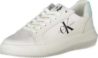 Calvin Klein Witte Dames Sneaker Eco-Conscious Sportschoenen - Dames - Sneakers - Wit - 38 EU - Polyester - Schoenen