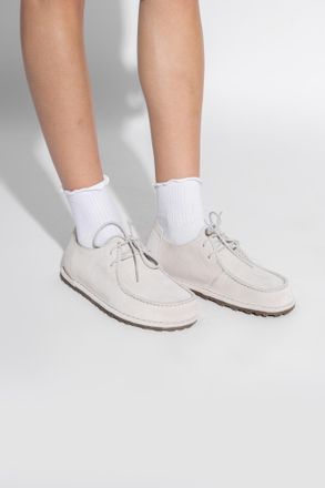 Birkenstock Utti Lace Shoes, Womens, Cream