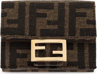 Fendi Wallets & Cardholders, female, Brown, Size: ONE SIZE Micro Trifold Wallet