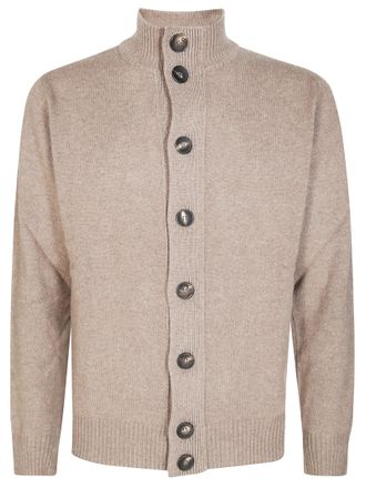 FILIPPO DE LAURENTIIS Tailored Cashmere Bomber Jacket with Ribbed Detailing