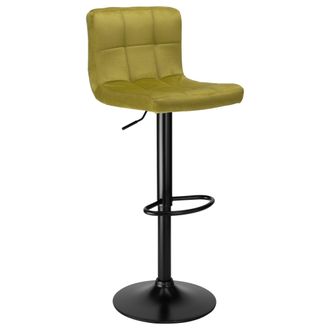 OEM Taburete De Bar Arako De Terciopelo Negro Oliva