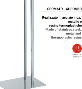 Gedy Gedy - 13311300000 Felix Toallero Y Columna De Pie Cromo - Ref: 13311300000