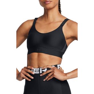 Under Armour Infinity Mid 2.0 Sports Bra in Black //Black at Nordstrom, Size X-Small A
