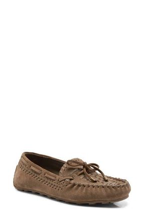 Free People Misty Driving Loafer in Olive Suede at Nordstrom, Size 9.5