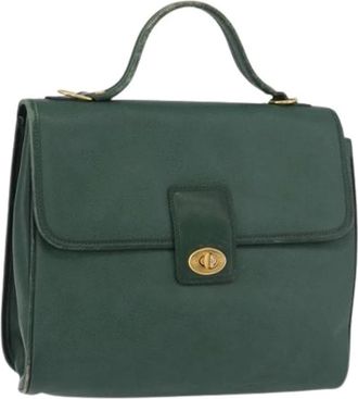 Gucci Pre-owned Handbags, female, Green, Size: ONE SIZE Pre-owned Vintage Hand Bag