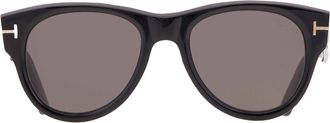 Tom Ford Bureton-02 Smoke Oval Mens Sunglasses FT1305 01A 52