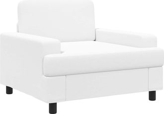 vidaXL Sill&oacute;n Blanco Tela Vidaxl