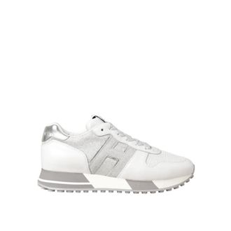 Hogan Ladies Silver Tone Sneakers, US Size 6.5