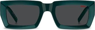 HUGO BOSS Occhiali da sole squadrati - Verde