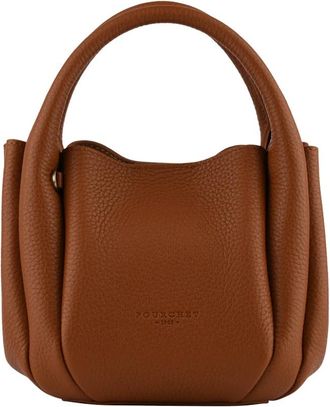 Pourchet Citrouille Small Bag - Dames - Handtassen - Bruin - ONE Size - Leer - Tassen