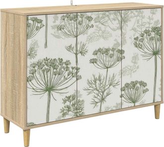 vidaXL Aparador Gotha Sonoma 102 X 33 X 75 Cm Madera De Ingenier&iacute;a Vidaxl