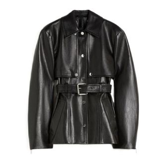 Max Mara Light Jackets, female, Black, Size: 2XS giacche e blazer Pelle