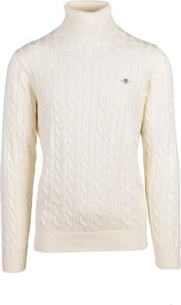 GANT Dolcevita Trecce - Knitwear - Hombre - Beige - M