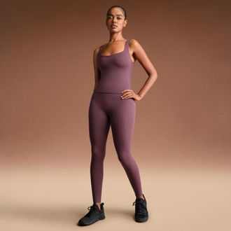 Nike Womens SKIMS Matte High-Waisted 26 Leggings in Red | BOLEG7005W-CUR