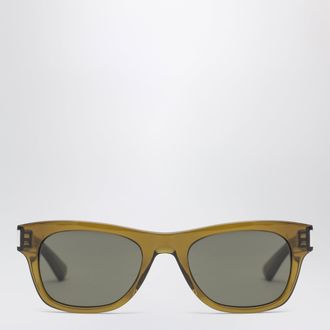 Saint Laurent Olive brown rectangular sunglasses
