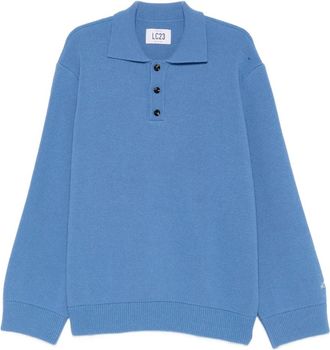 Lc23 Round-neck Truien - Heren - Ronde hals truien - Blauw - XL - Truien & Vesten