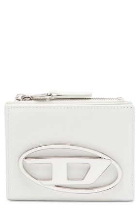 Diesel 1DR Leather Bifold Wallet in White at Nordstrom