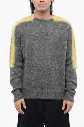 Jil Sander Maglione In Lana Con Bande A Contrasto Jil Sander