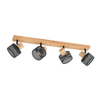 Lindby Foco evinora En Marr&oacute;n De Madera - Lindby
