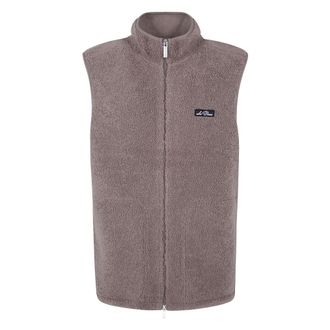 Les Deux Patch Teddy Vest - Heren - Jassen - Grijs - Maat: L Fleece