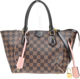 Louis Vuitton Caissa Tote Damier Brown Canvas Handbag (Pre-Owned)