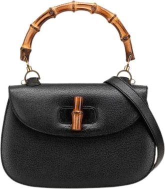 Gucci Pre-owned Handbags, female, Black, Size: ONE SIZE Pre-owned Vintage Handbag