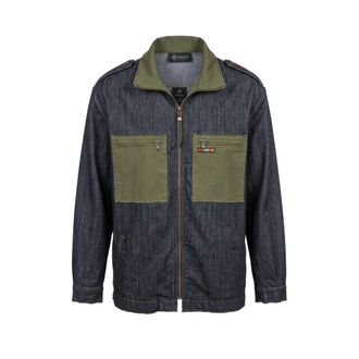 Mr & Mrs Italy Grey Cotton Men Mens Jacket