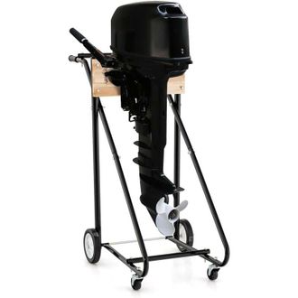 Costway Costway - Carrello per Motore Fuoribordo, Supporto per Motore Fuoribordo con Ruote, Capacit&agrave; di 150 kg, Resistente e Robusto, per Riparazioni