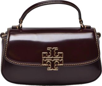 Tory Burch Tassen, Dames, Bruin, ONE Size, Leer, Britten Smooth Mini Top