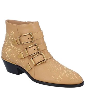 Chlo&eacute; Womens Leather Susanna Short Boot (Authentic Pre-Loved)