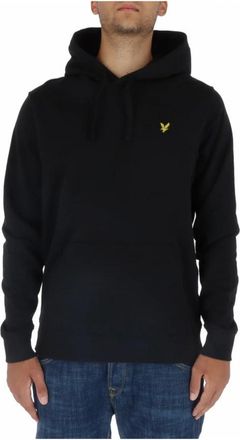 Lyle & Scott Hoodies & sweatvesten, Heren, Zwart, L, Katoen, Capuchon Beige Sweatshirt Herfst/Winter Stijl