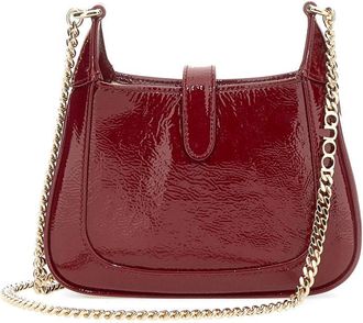 Gucci Womens Mini Jackie Bag Bordeaux Calfskin Calf Skin Handbags Hand