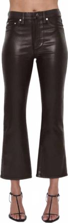 Pistola Denim Lennon High Rise Crop Boot Pants In Coated Mocha