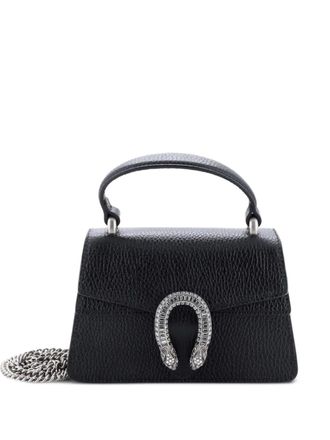 Gucci Dionysus Top Handle Bag Leather with Crystals Mini satchel - Nero