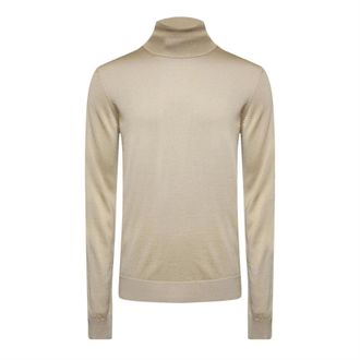 HUGO BOSS Hugo Heren-sweatshirt met rolkraag van San Thomas (Cr&egrave;me)