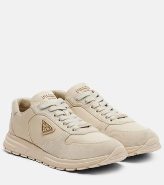 Prada PRAX 2.0 Re-Nylon suede-trimmed sneakers