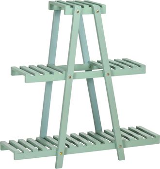 OEM Soporte Para Plantas, Dise&ntilde;o De Varios Niveles, Estructura Met&aacute;lica, Verde