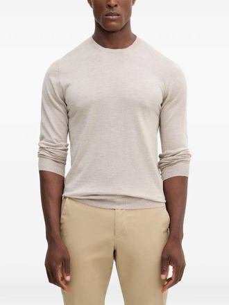 Hackett Trui met ronde hals - Beige