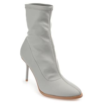 Journee Collection Womens Gizzel Almond Toe Stiletto High Ankle Booties