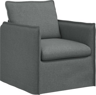 vidaXL Divano Grigio Scuro 75 X 82 X 85 Cm Tessuto Vidaxl