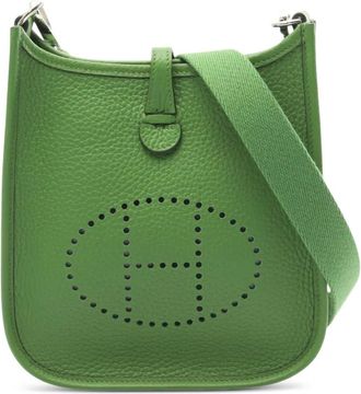 Hermès Borsa a tracolla Evelyne TPM in pelle Clemence 2024 - Verde